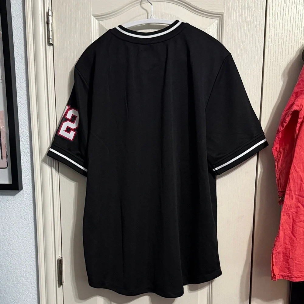 Ecko Unltd. Black‎ Short Sleeve Embroidered Logo Jersey Shirt Skater Streetwear